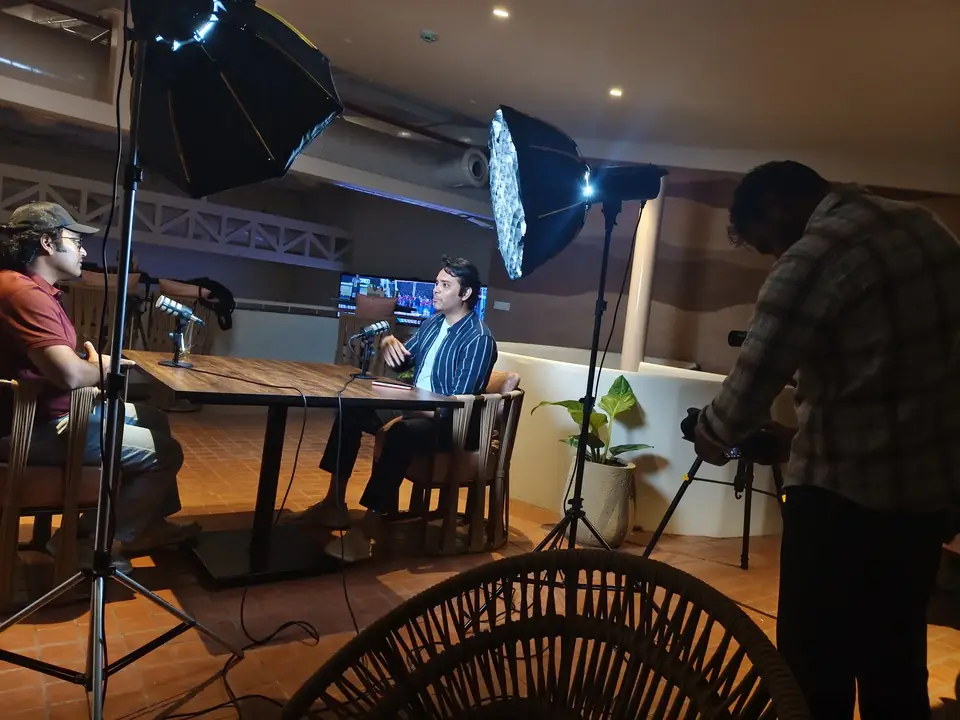 Behind the scenes at a Kathanika shoot